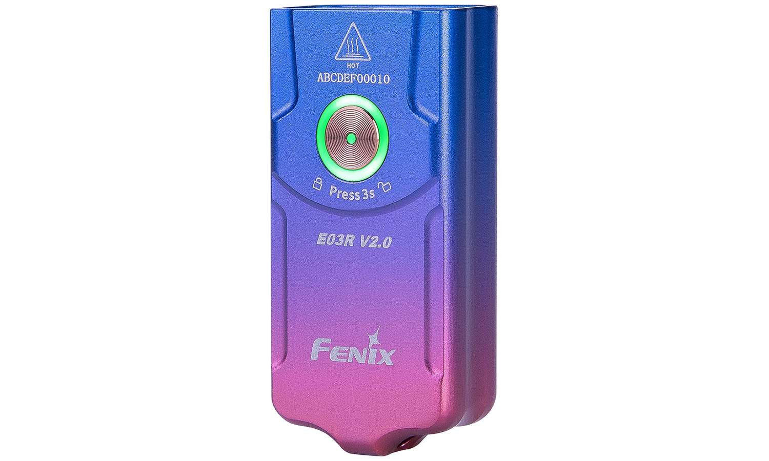 Ліхтар наключний Fenix ​​E03R V2.0, бузковий 2