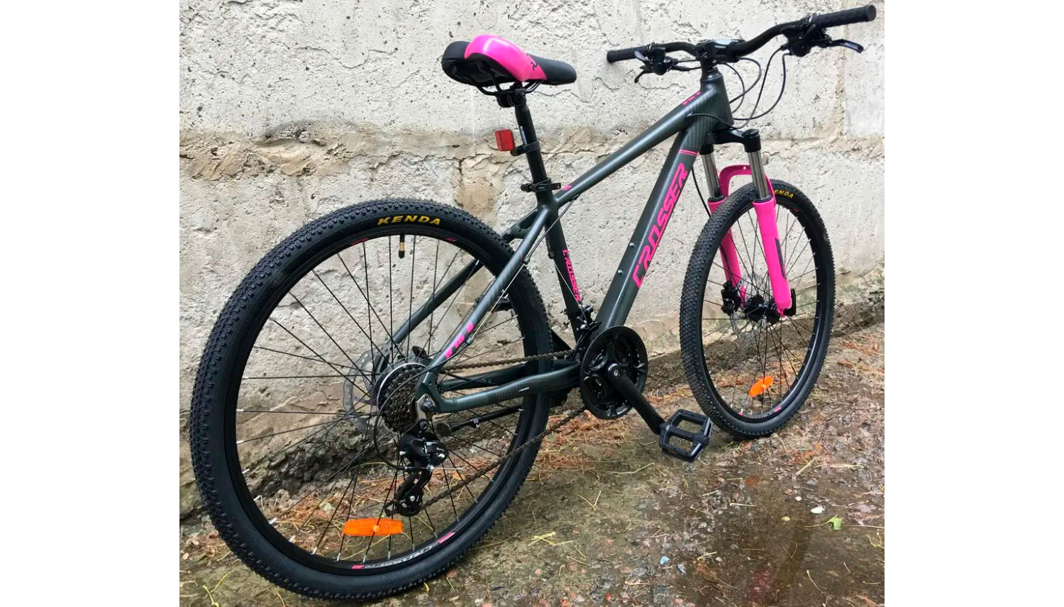 Велосипед Crosser Shine 075С 29" размер М рама 17 2022 Серо-розовый 8