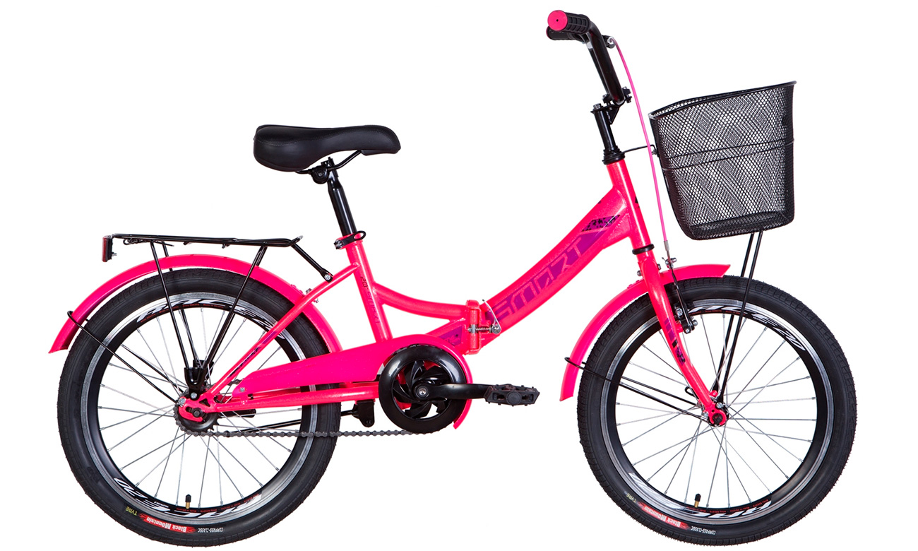 Фотография Велосипед Formula SMART Vbr с корзиной 20" (2021) 2021 Розовый