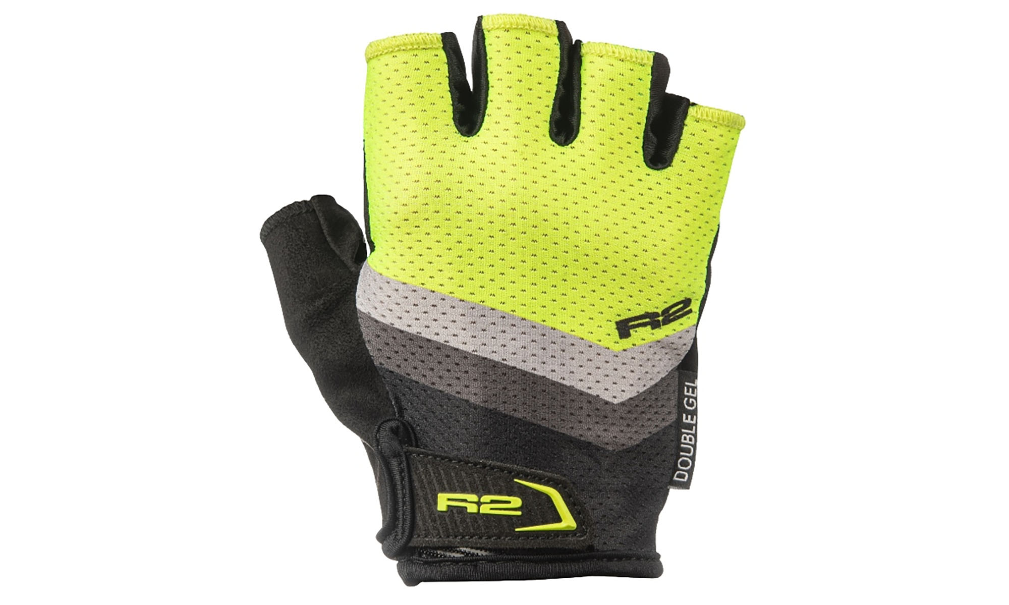 Перчатки R2 Ombra 2.0 цвет неоновый желтый, серый, черный, размер S Перчатки R2 Ombra 2.0 цвет неоновый желтый, серый, черный, размер S