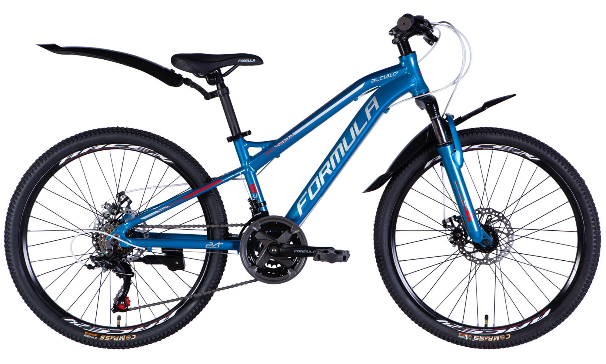 Велосипед Formula BLACKWOOD DD FR, 24", размер XS, рама 12,5", 2026, синий 