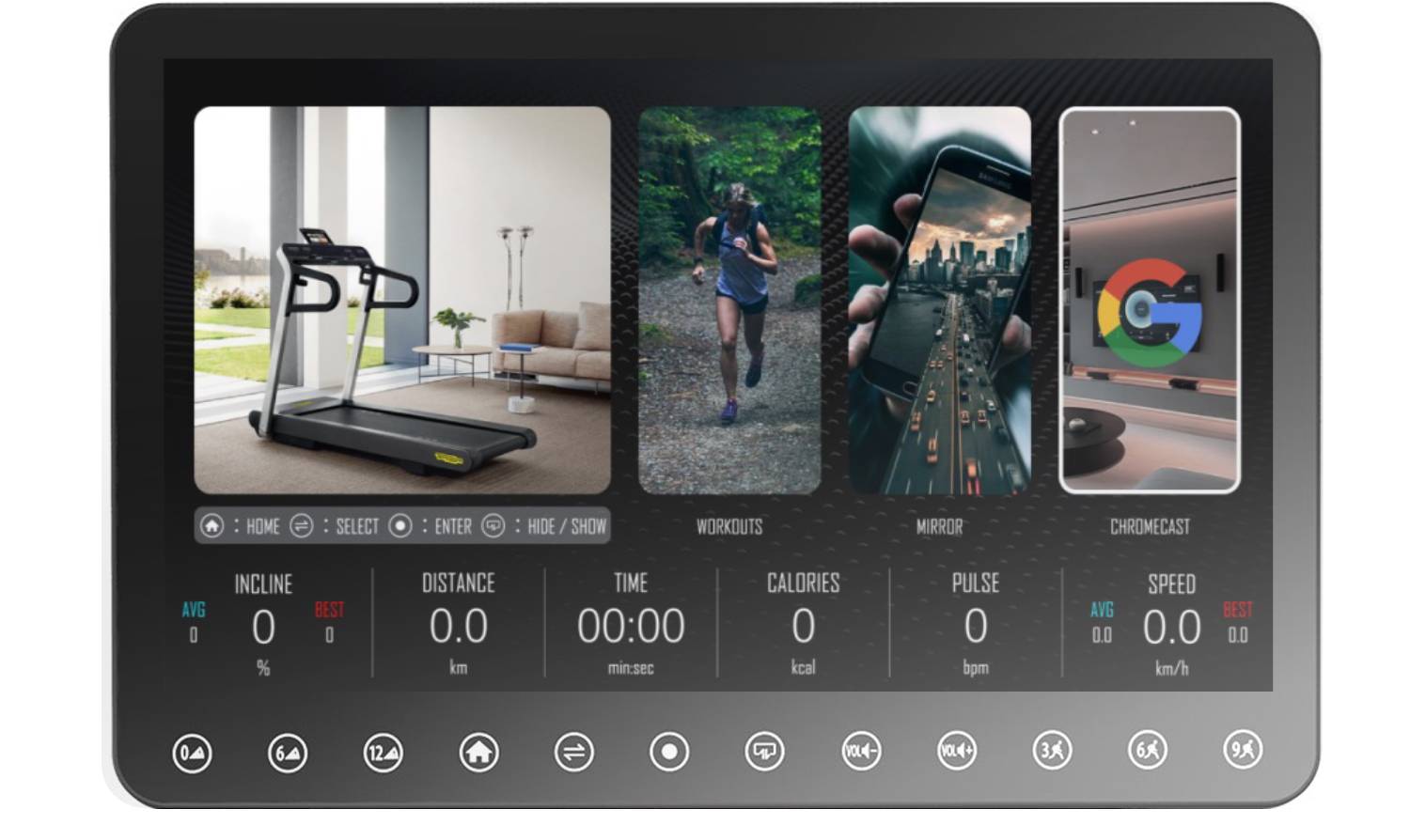 Беговая дорожка FitLogic T581A Mirror 10 Беговая дорожка FitLogic T581A Mirror 10