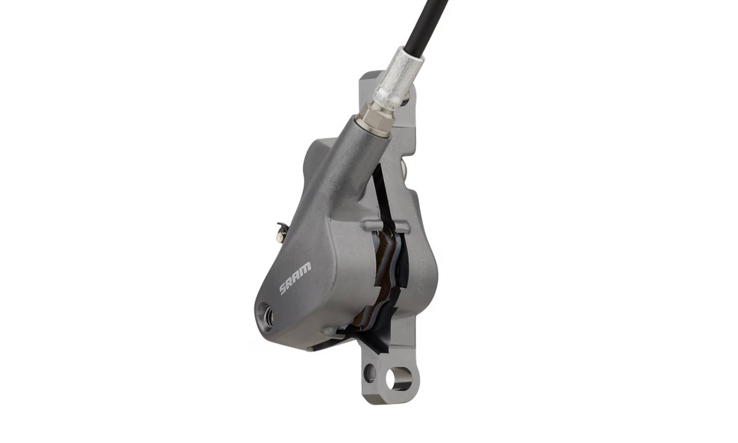 Тормоз дисковый SRAM Level Bronze Stealth 2 Piston - Aluminum Lever, Stainless Hardware, Reach Adj, Blast Dark Polar Rear 2000mm Hose  5