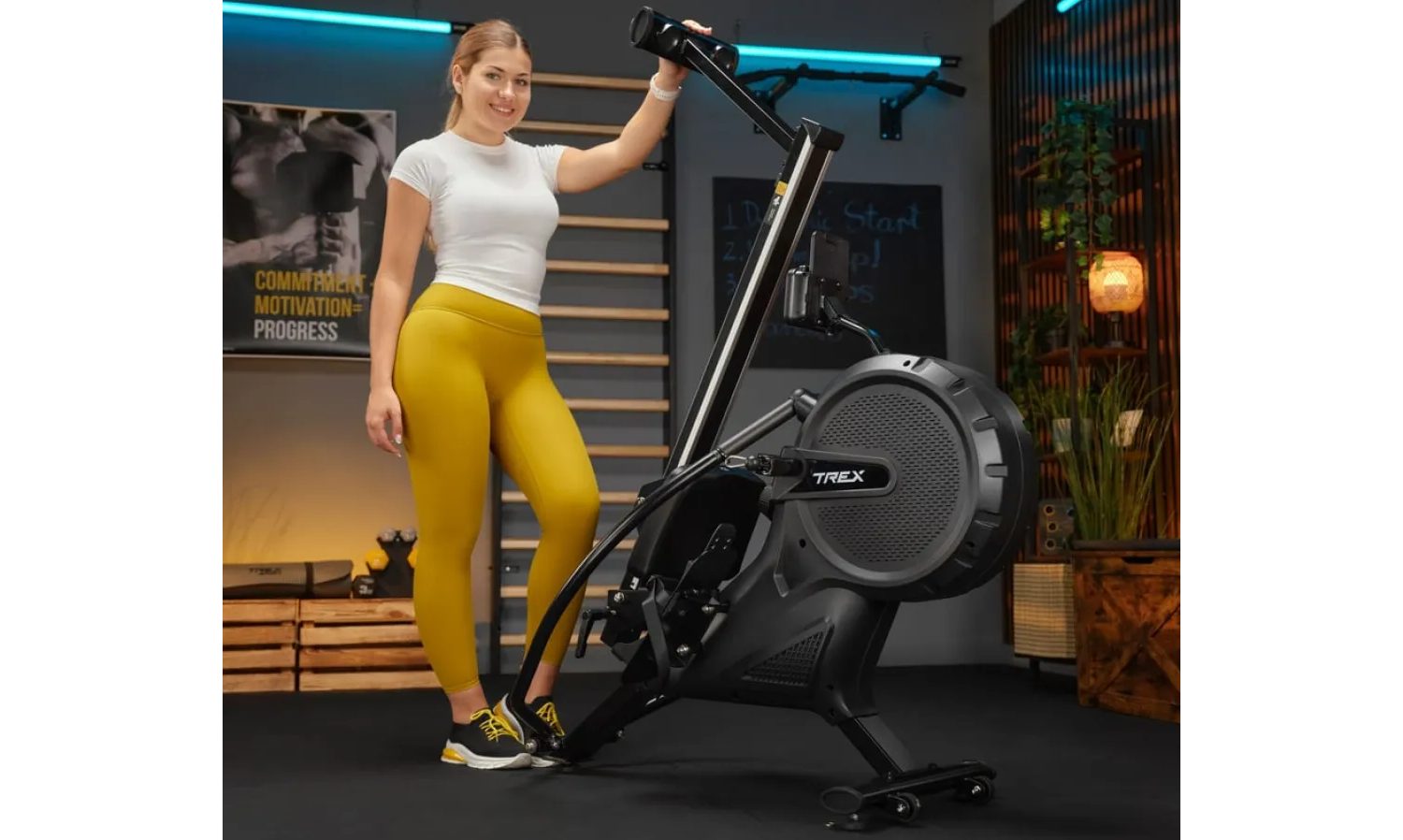 Гребной тренажер Trex Sport APRON TX-880RM аэромагнитный черный 6 Гребной тренажер Trex Sport APRON TX-880RM аэромагнитный черный 6