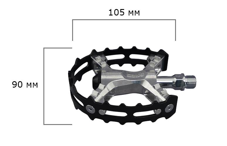 Фотографія Педалі MKS XC-III, Чорний 6