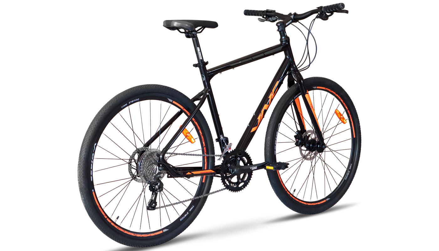 Фотография Велосипед VNCSweepRacer A7 28" размер L 2023 Черно-оранжевый 3