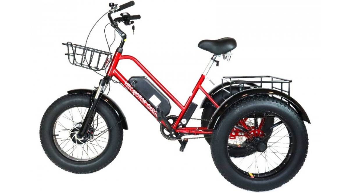 Трехколесный электровелосипед VELOMOTOR CARGO 500W 36V 15Ah красный 2 Трехколесный электровелосипед VELOMOTOR CARGO 500W 36V 15Ah красный 2