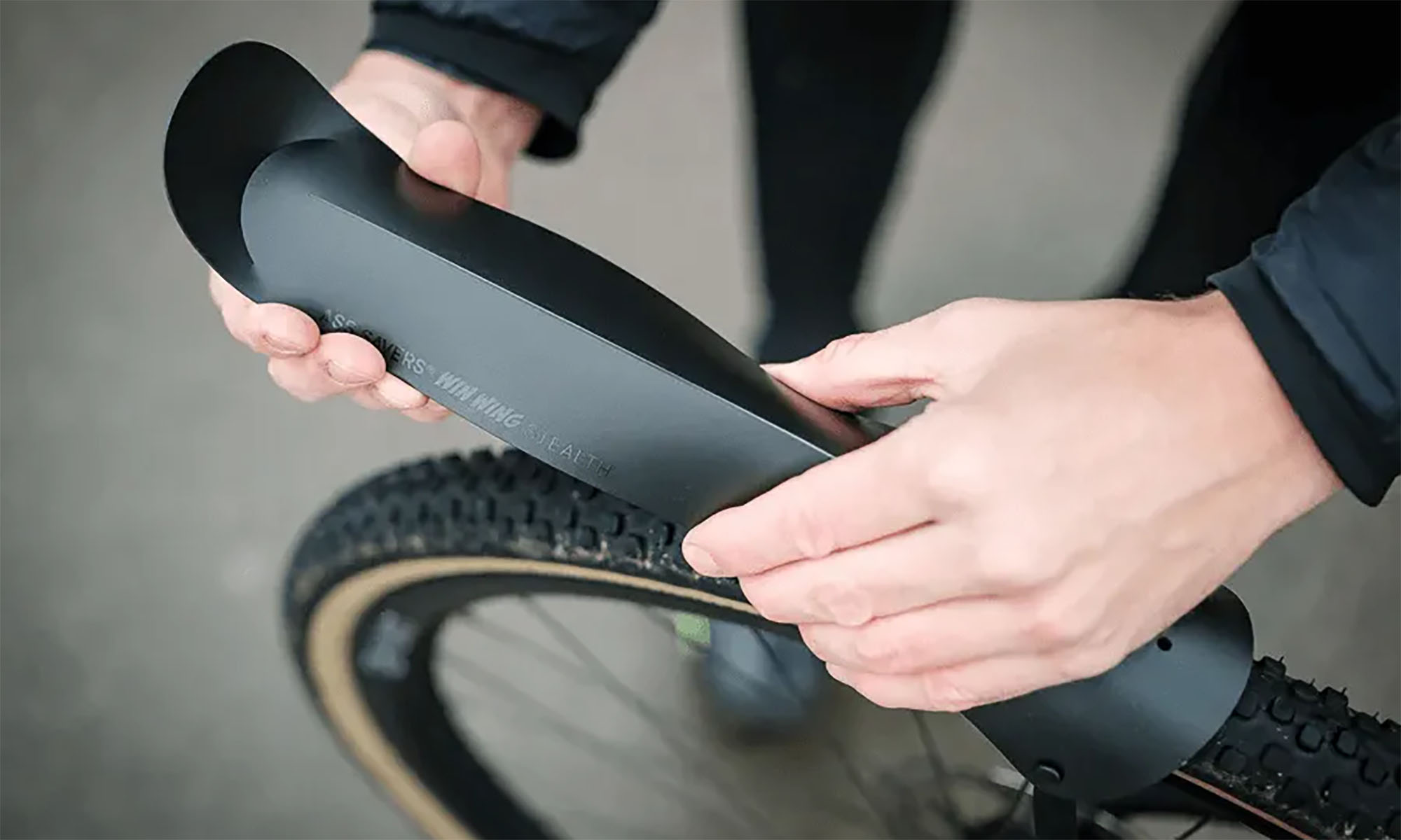 Крило заднє ASS SAVERS, Win Wing Gravel 2, темно-сіре 2