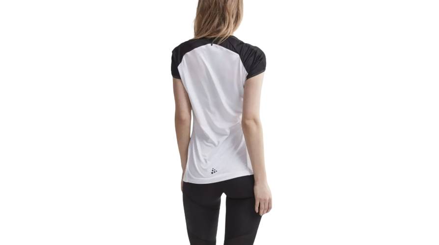 Фотография Футболка Craft Shade SS Tee женская, размер XS, сезон SS 19, белая 4