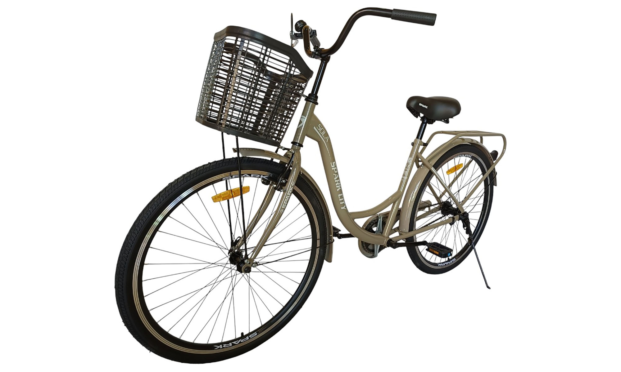 Велосипед SPARK CITY SOLA 26", размер M, рама - 17", год 2026, коричневый 5