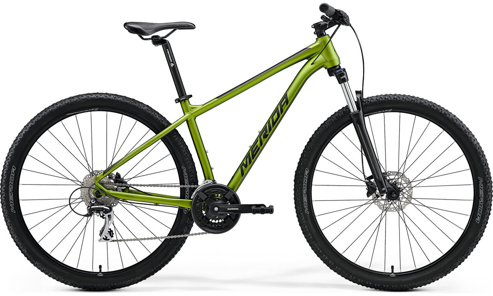 Велосипед Merida BIG.NINE 20-3X, 29", размер M, год 2022, зелено-черный