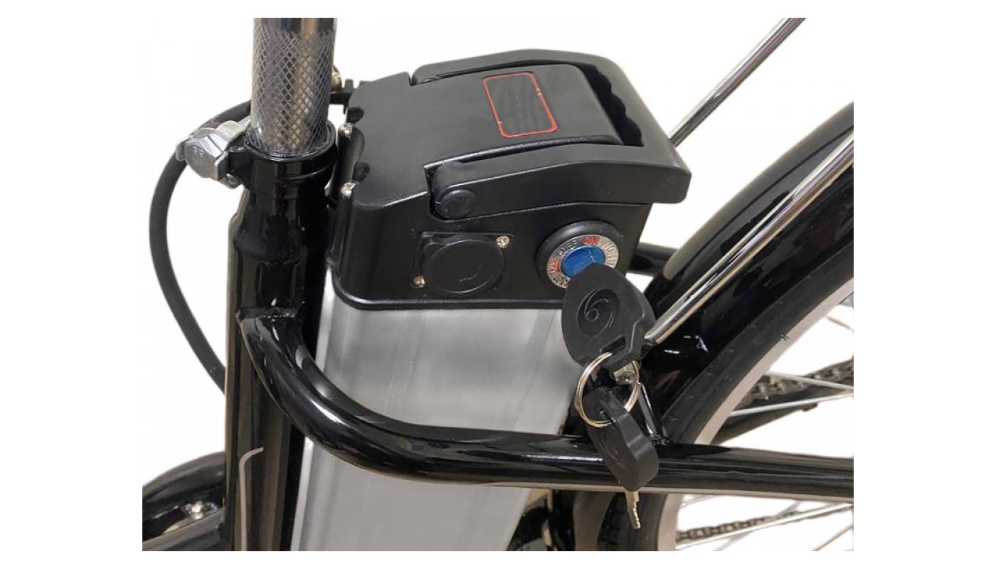 Електровелосипед дорожній Kelb.Bike Comfort 26" розмір М 500W 12Ah 48V +PAS Чорний 3