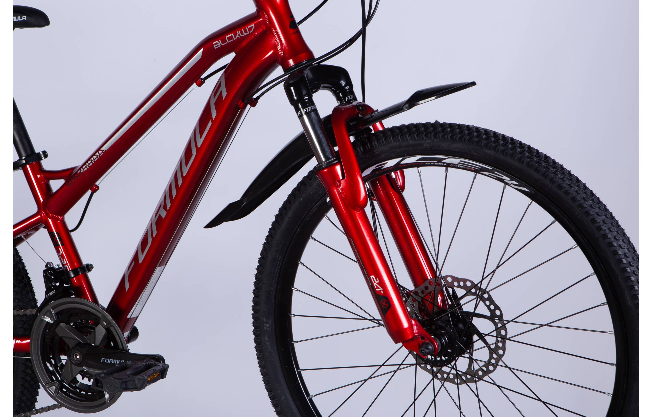 Велосипед Formula BLACKWOOD 1.0 DD 24" размер XXS рама 12,5" 2025 красно-серебристый 2
