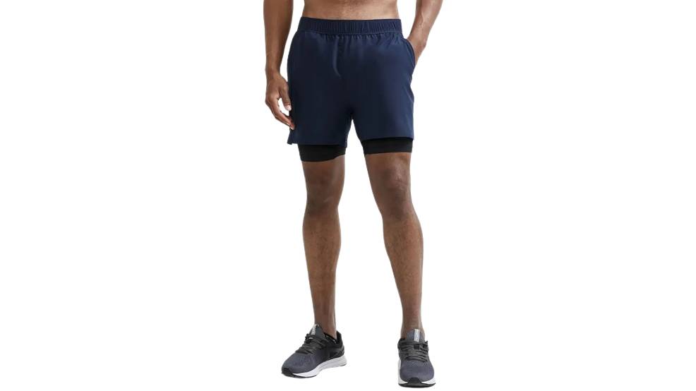 Шорти Craft ADV Essence 2-in-1 Stretch Shorts чоловічі, розмір S, сезон SS 21, синій 3 Шорти Craft ADV Essence 2-in-1 Stretch Shorts чоловічі, розмір S, сезон SS 21, синій 3