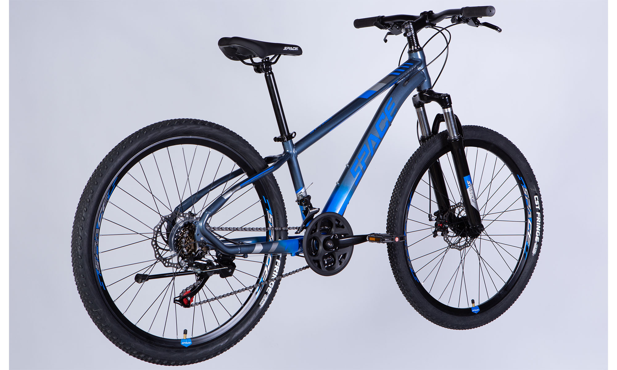 Велосипед SPACE MERCURY DD FR, 26", AL, размер XS, рама 13", 2025, серо-синий 4