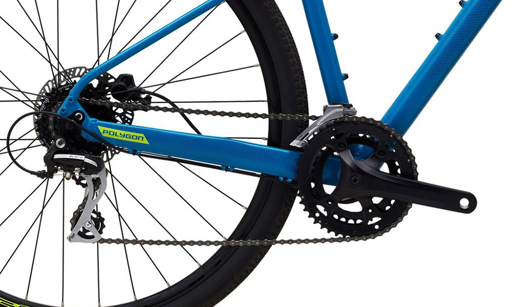 Фотография Велосипед POLYGON HEIST X2 28" (2021) 2021 Сине-зеленый 4