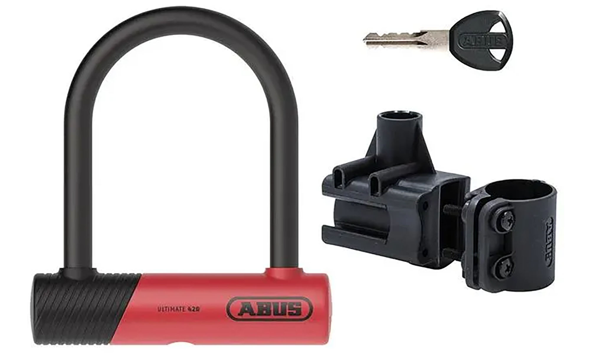 Замок U-подібний ABUS 420K/150HB140 USH, чорний, червоний Замок U-подібний ABUS 420K/150HB140 USH, чорний, червоний