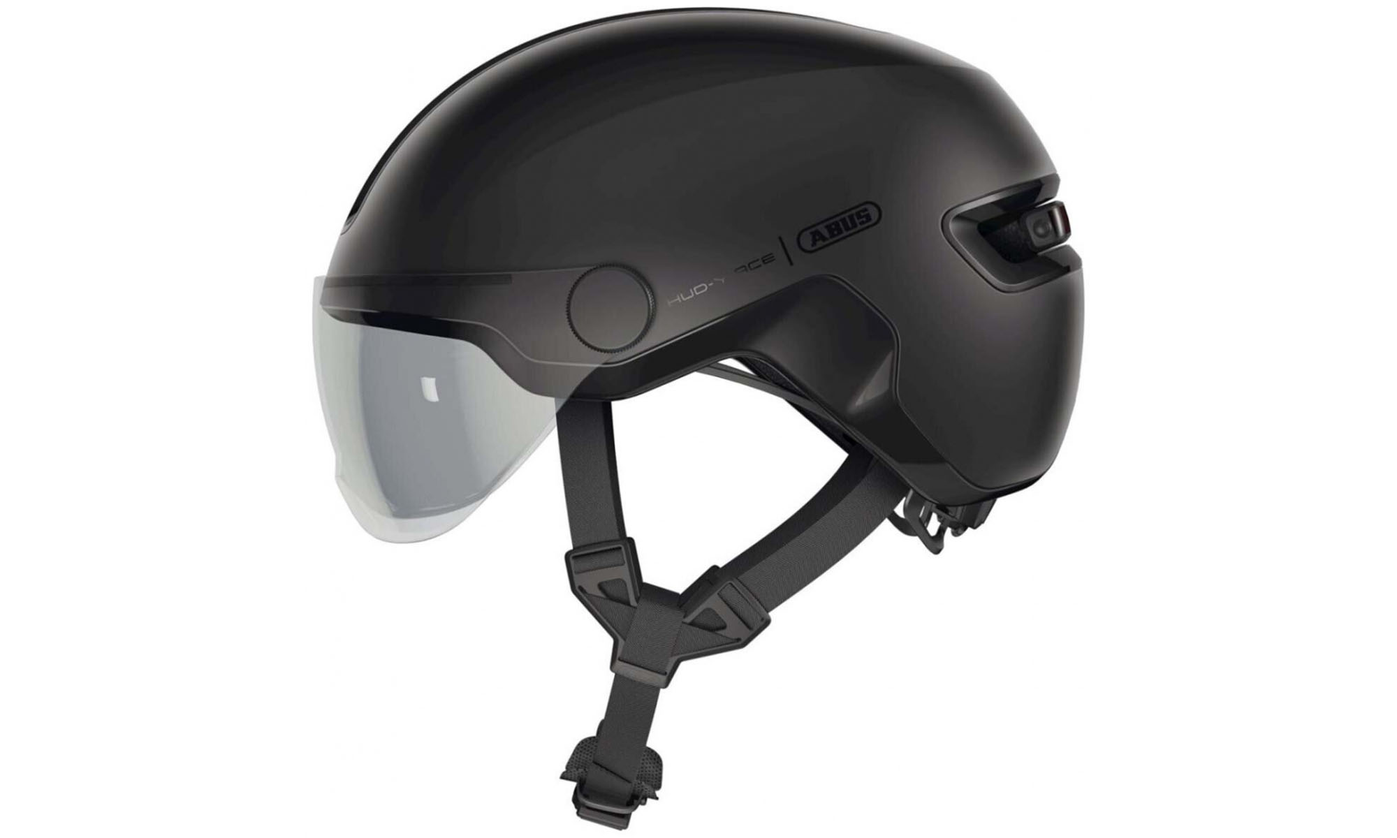 Велошлем ABUS HUD-Y ACE Velvet Black, размер L (57-61 см), черный 