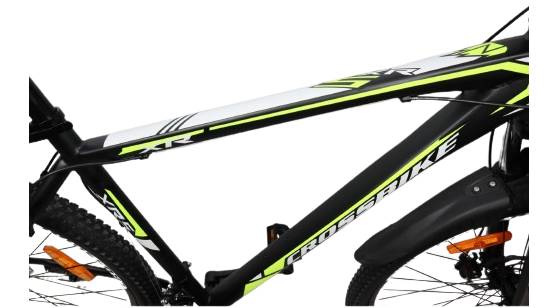 Велосипед CrossBike Racer 27.5", розмір M рама 17" (2023), Чорно-жовтий 4