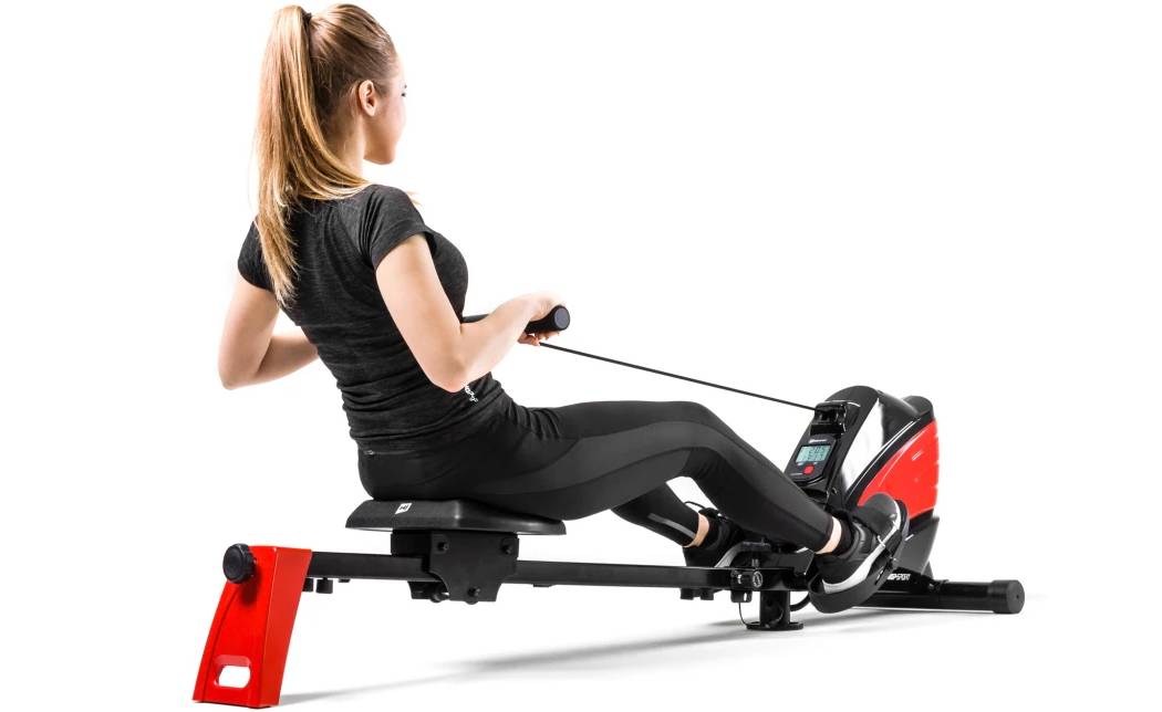 Гребной тренажер Hop-Sport HS-060R Cross Красный 14 Гребной тренажер Hop-Sport HS-060R Cross Красный 14
