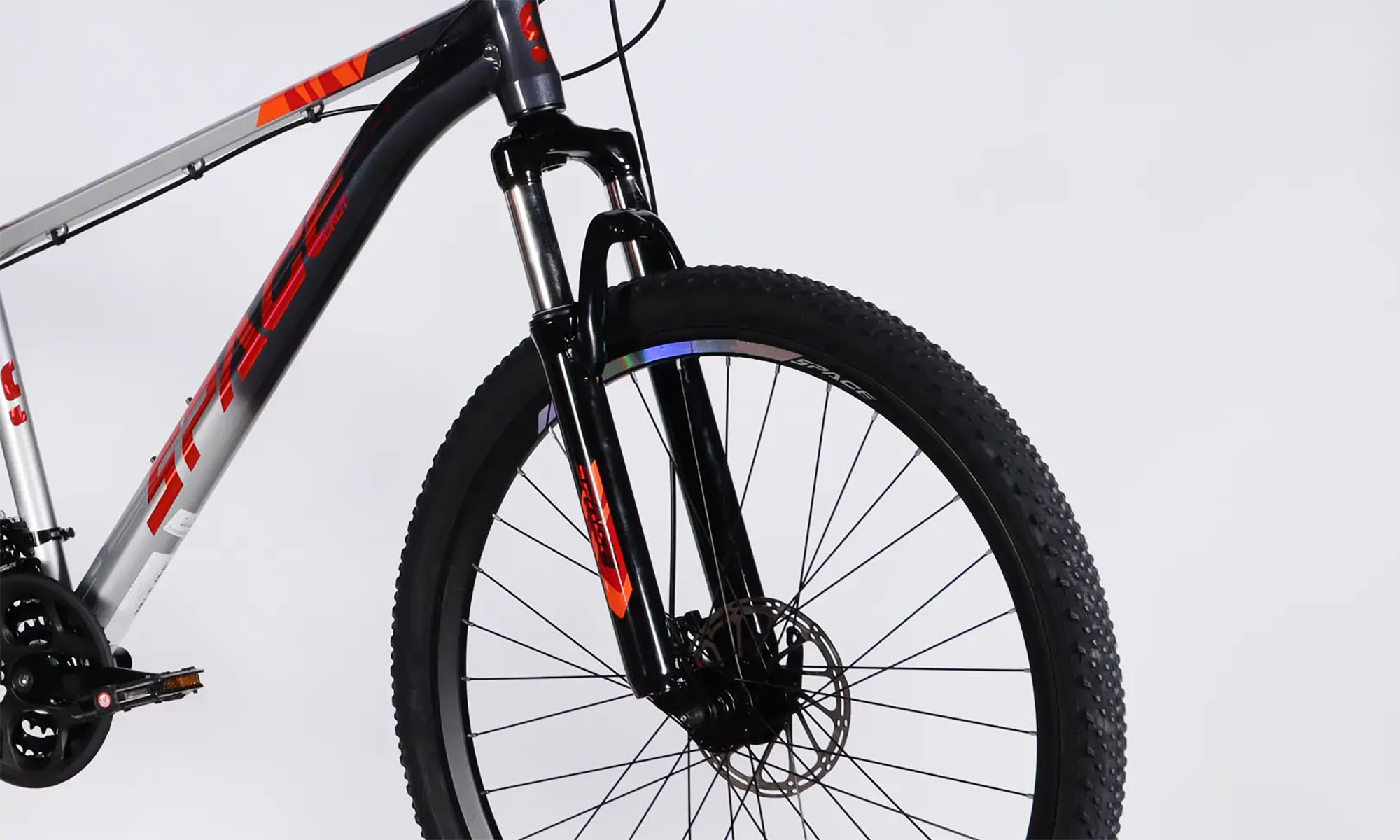 Велосипед SPACE PHAETON DD FR 27.5", розмір M, рама-17", рік 2026, сіро-сріблястий 2