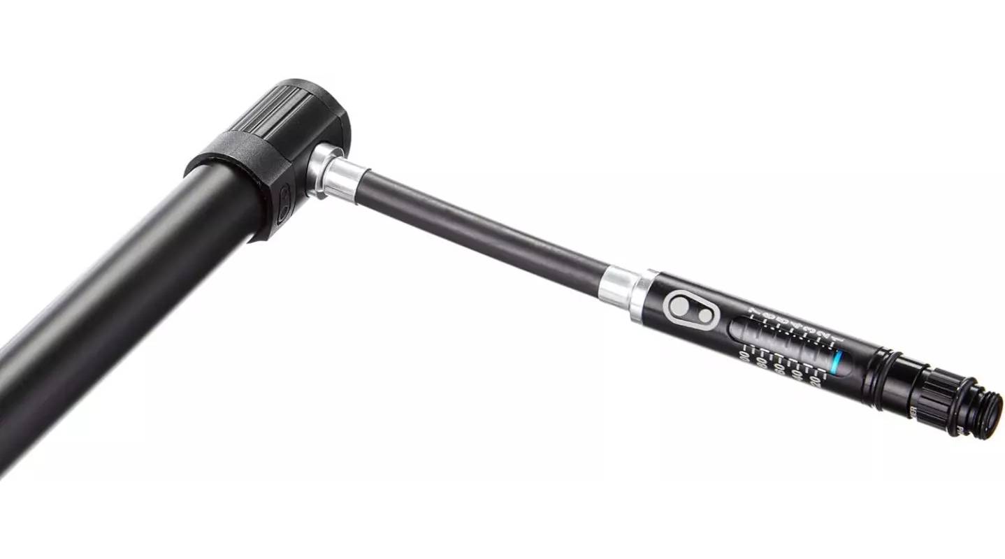 Мининасос Crankbrothers KLIC HP GAUGE, алюминиевый, с манометром, presta/schrader, 120psi / 8.3 bar, черный 2