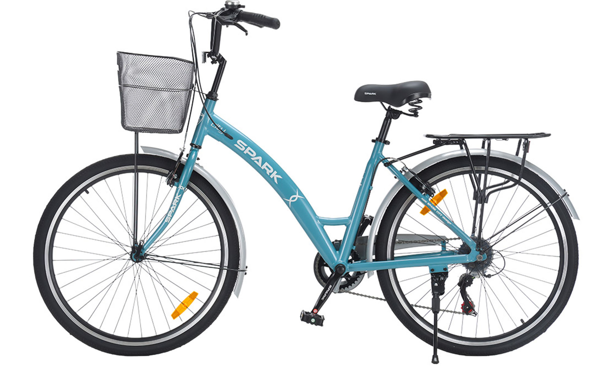 Велосипед SPARK CITY REINE 26", размер M, рама 17", год 2026, голубой 2 Велосипед SPARK CITY REINE 26", размер M, рама 17", год 2026, голубой 2