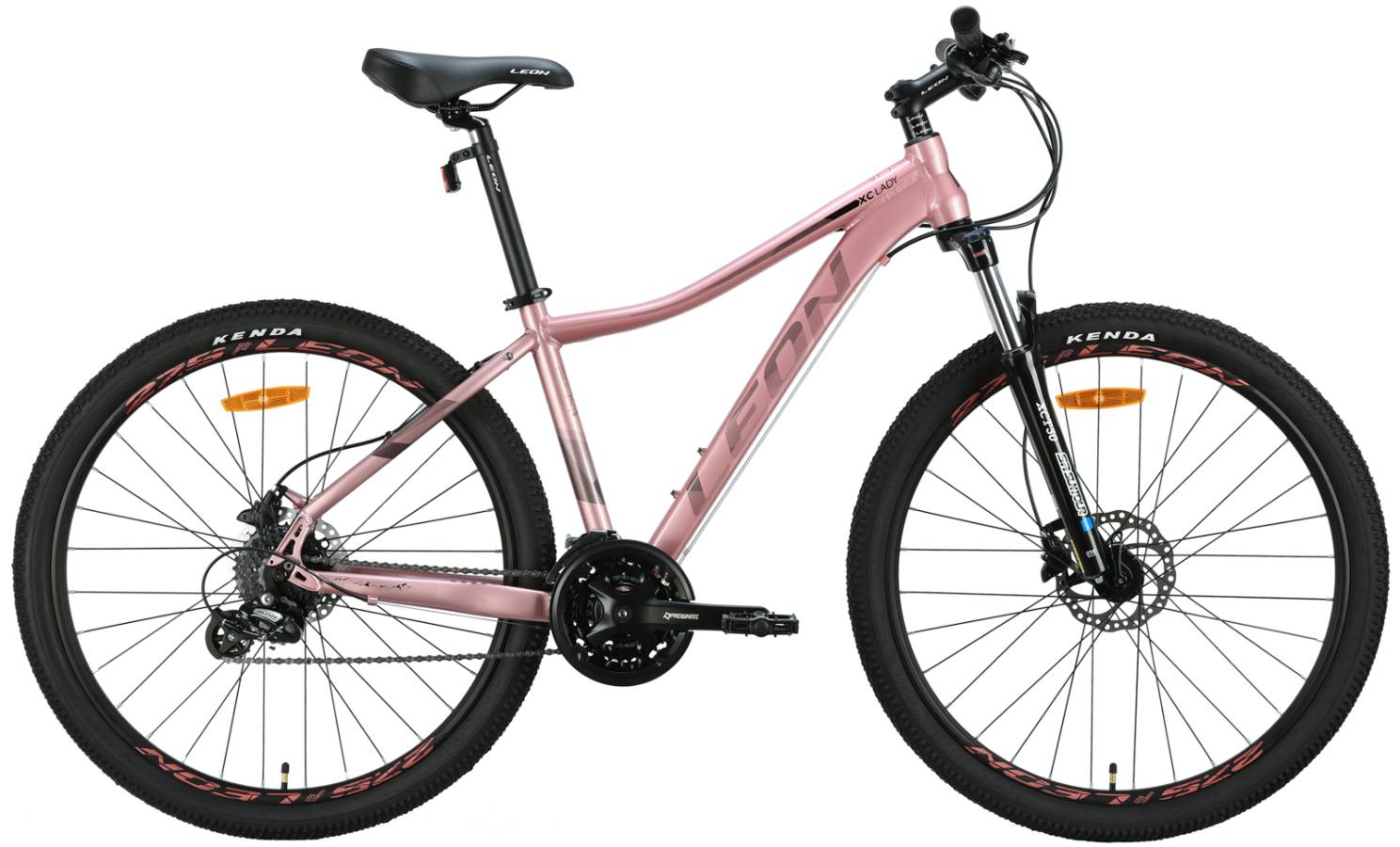 Фотография Велосипед Leon XC LADY AM HDD 27,5" размер М рама 16.5" 2024 Розово-черный