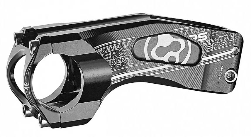 Фотографія Винос керма Fouriers StashKing Di2 Full CNC -6град 31.8x90мм 1-1/4" алюм, Чорний