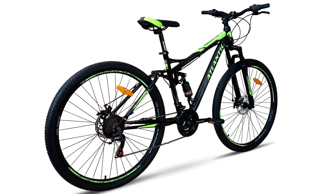 Фотография Велосипед Atlantic Arkon NX 29" размер L рама 19 2023 Черно-салатовый 2