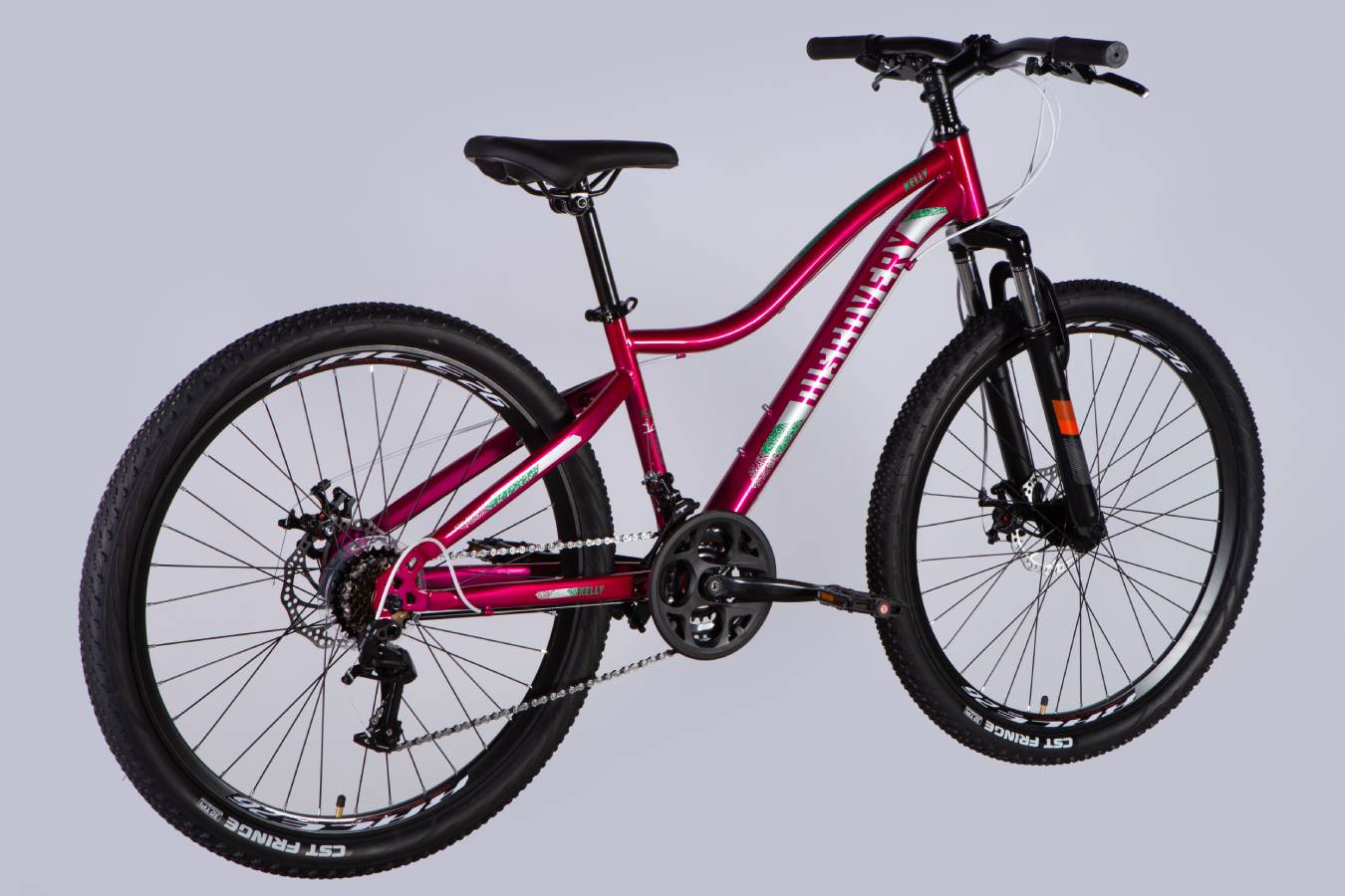 Велосипед Discovery KELLY DD FR 26", размер XS, рама 14", 2025, малиновый  4