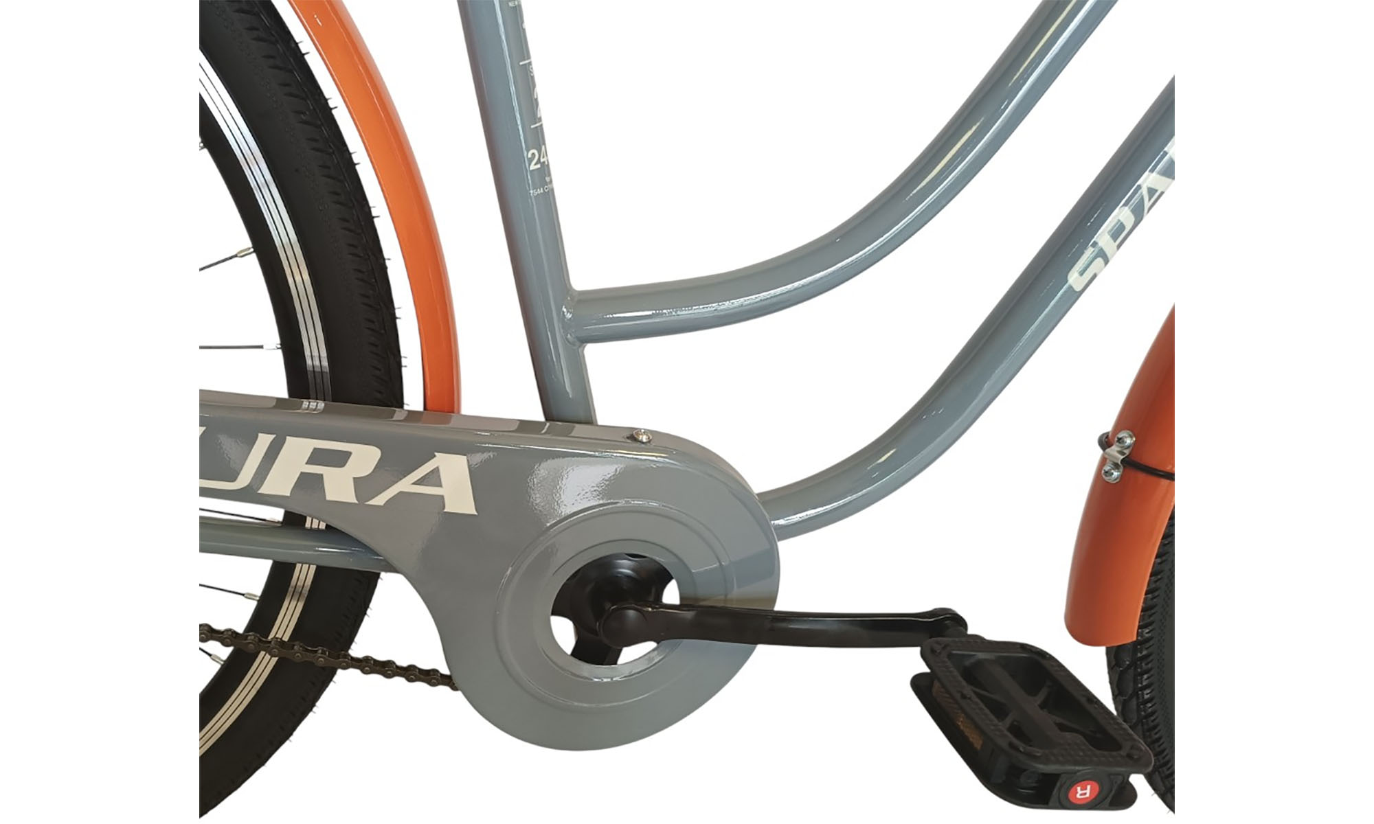 Велосипед SPARK CITY AURA 28", размер M, рама 18", год 2026, серый 2