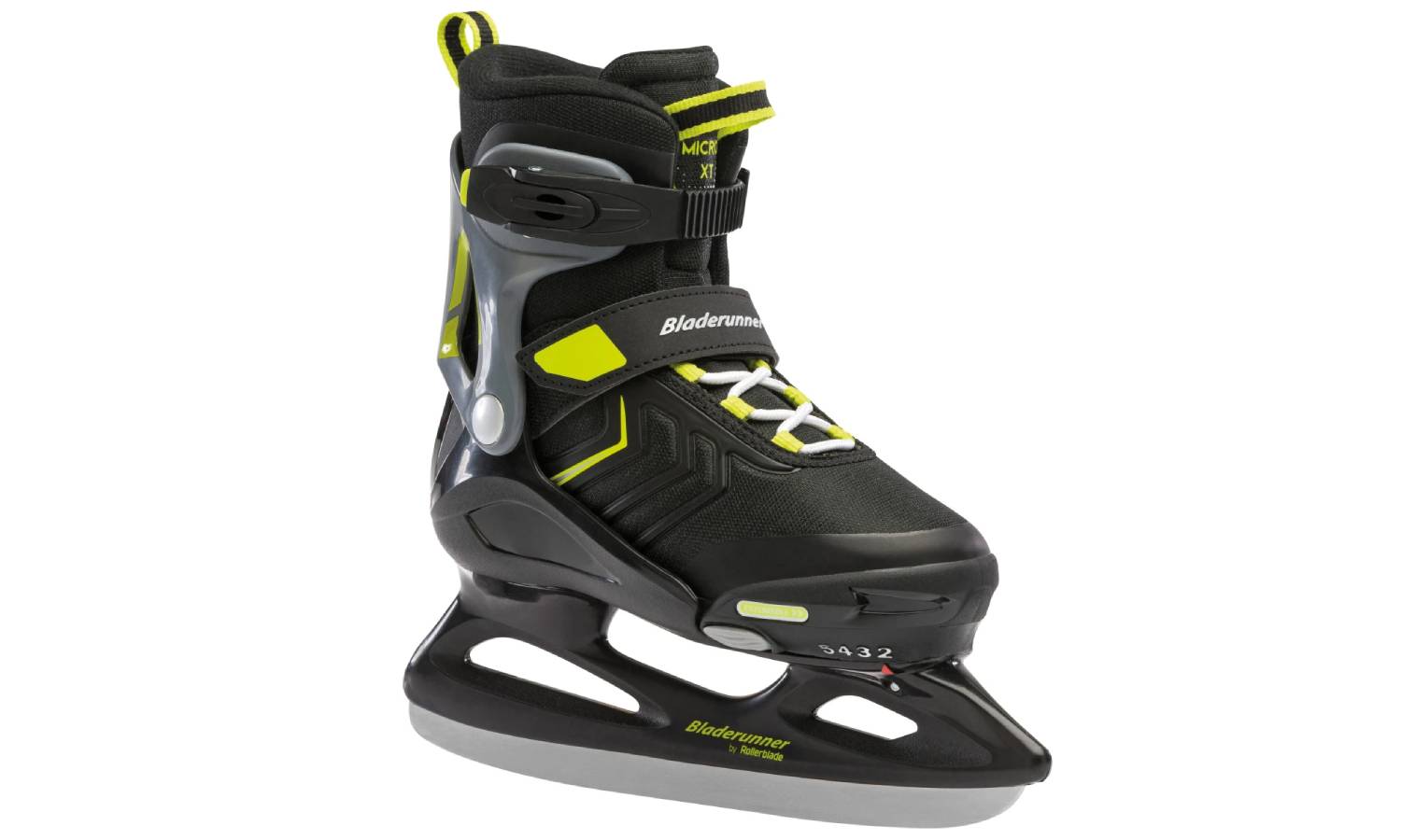 Фотография Ледовые коньки Bladerunner Micro XT Ice black-lime размер 36.5-40,5 