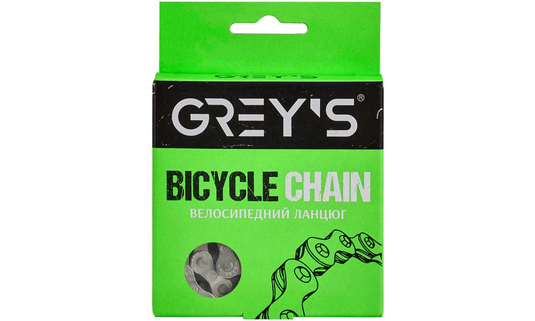 Цепь велосипедная Grey's 6-7ск. S50 NP Silver, 116 звеньев 2 Цепь велосипедная Grey's 6-7ск. S50 NP Silver, 116 звеньев 2