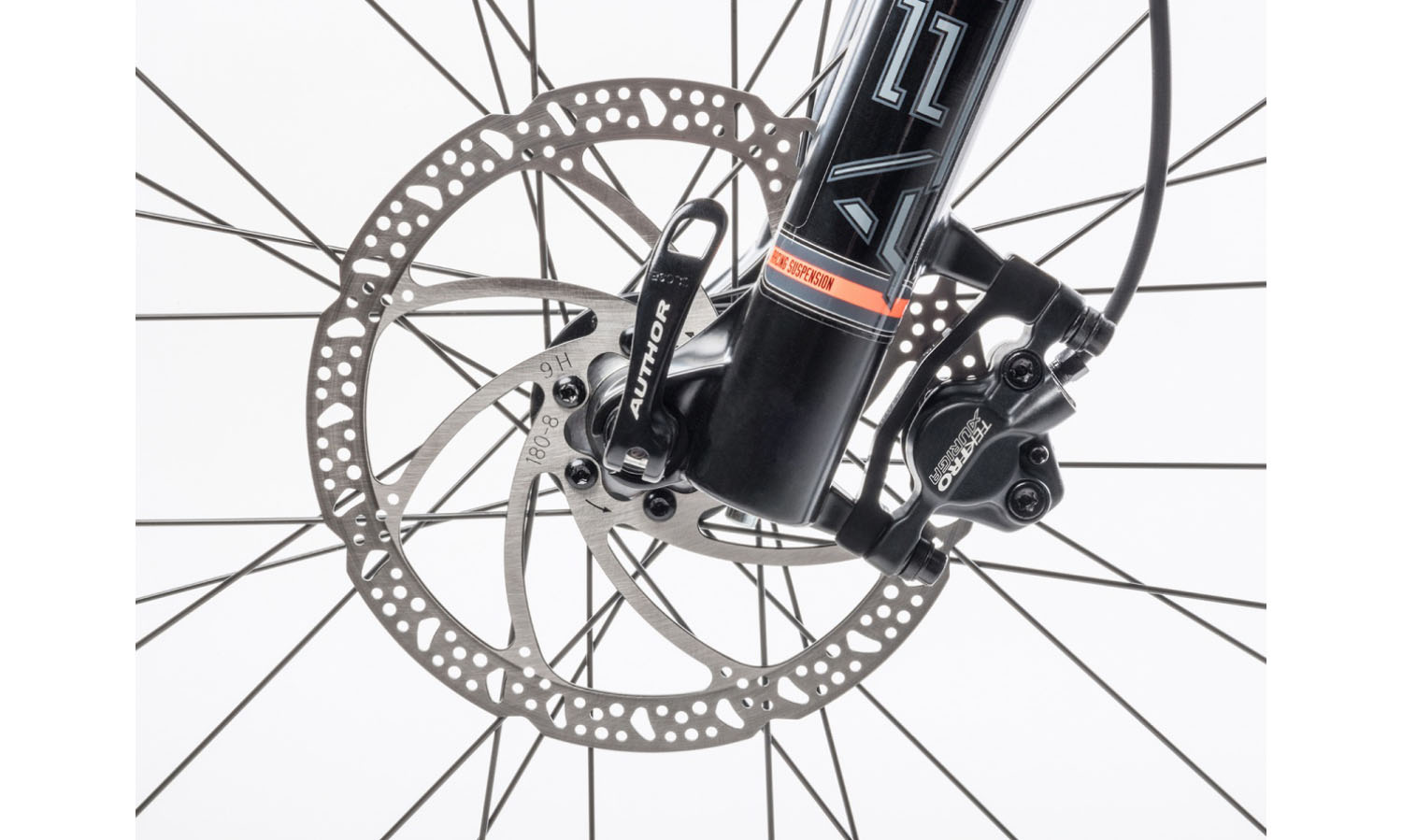 Велосипед AUTHOR (2023) Spirit 29", рама 17", колір-чорний (помаранчевий) // чорний 2