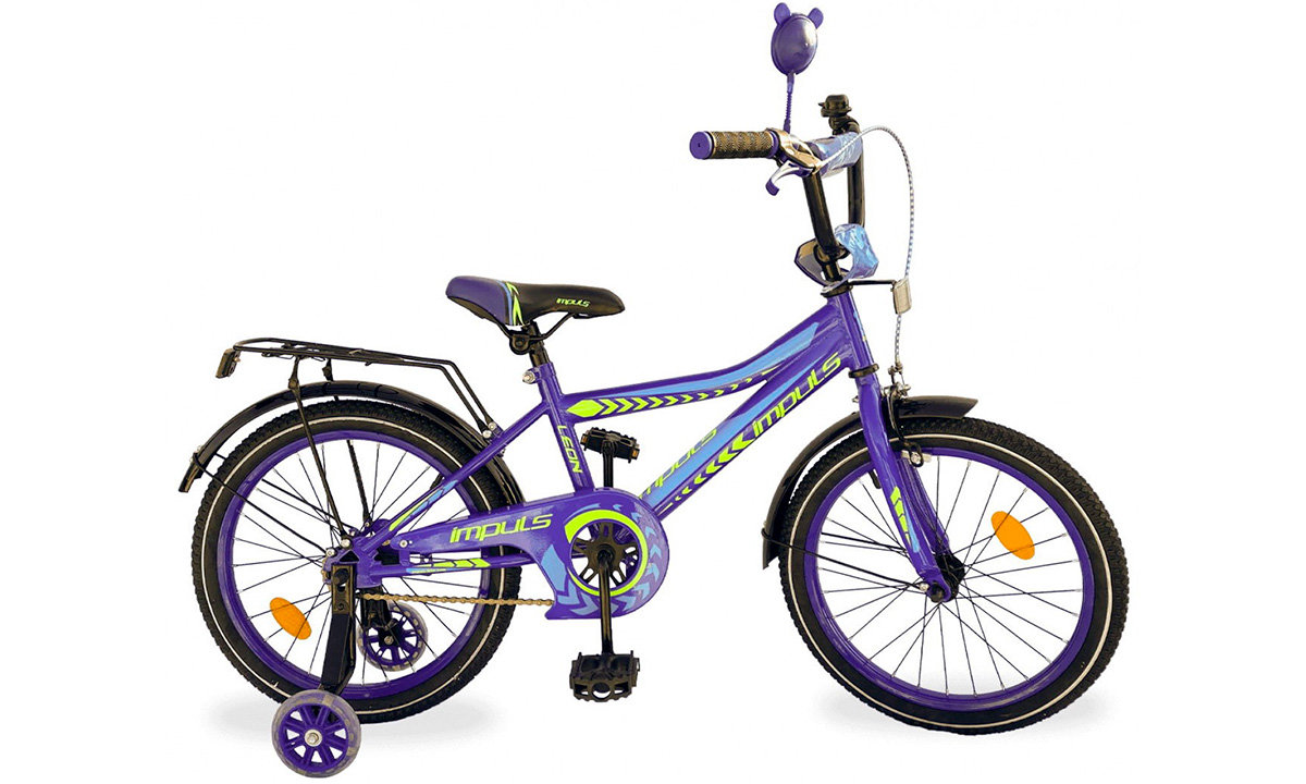 Фотография Велосипед Impuls Kids 18" (2021) 2021 Сине-салатовый