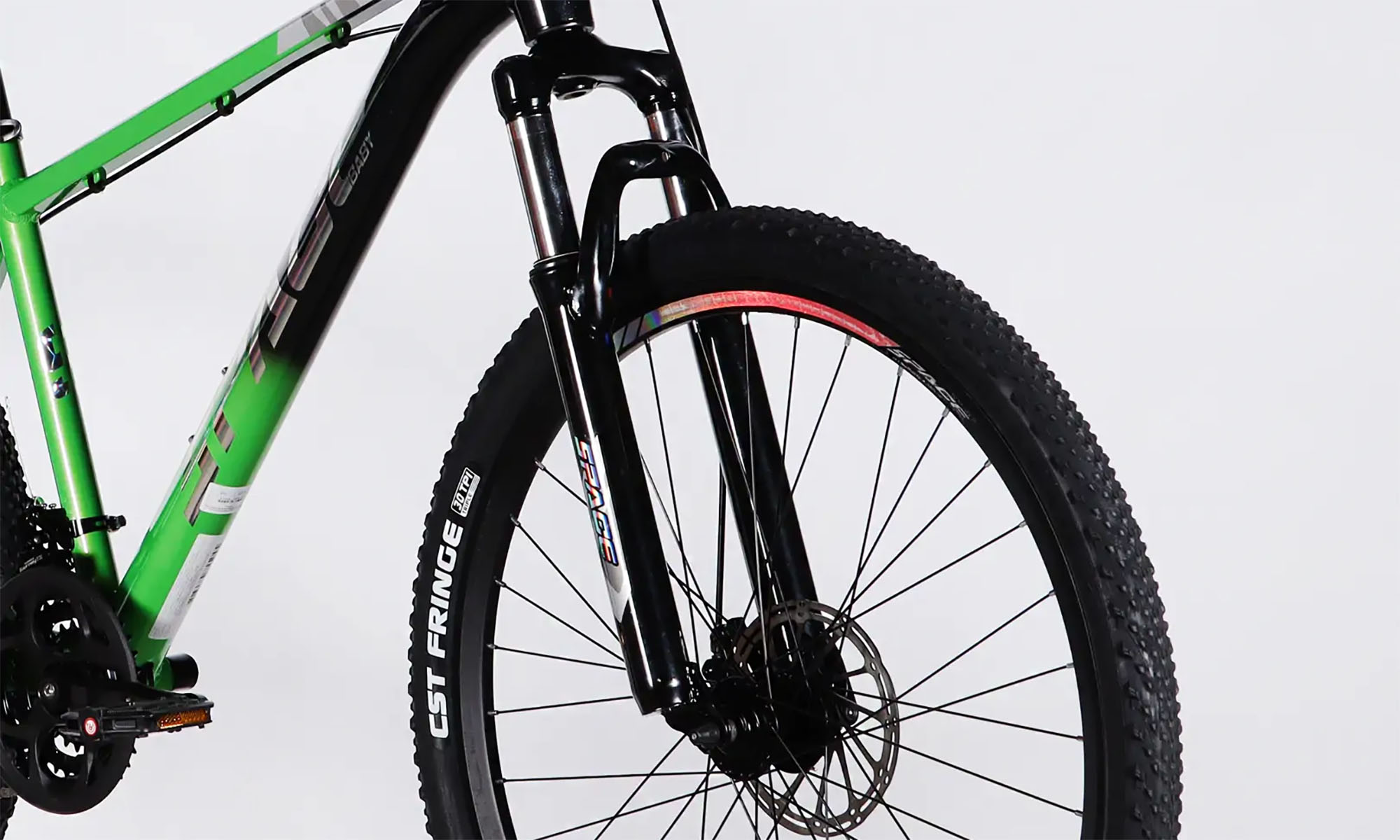 Велосипед SPACE PHAETON DD FR 27.5", розмір M, рама-17", рік 2026, зелено-чорний 2 Велосипед SPACE PHAETON DD FR 27.5", розмір M, рама-17", рік 2026, зелено-чорний 2