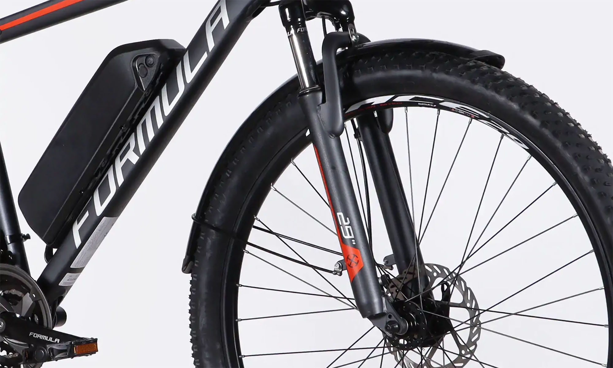 Велосипед с электроприводом Formula eMOTION PLUS DD FR 29", размер L, рама-19", 36B, 12.5А*ч, 500Вт, год 2026, серо-серебристый 5