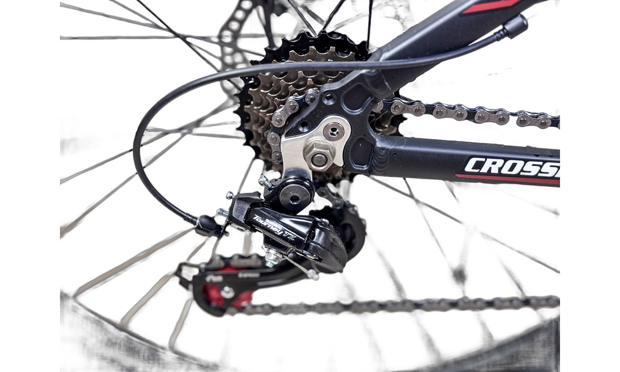 Велосипед CrossBike Aspect 27.5", размер S, рама 15", год 2026, Черный-Красный 4