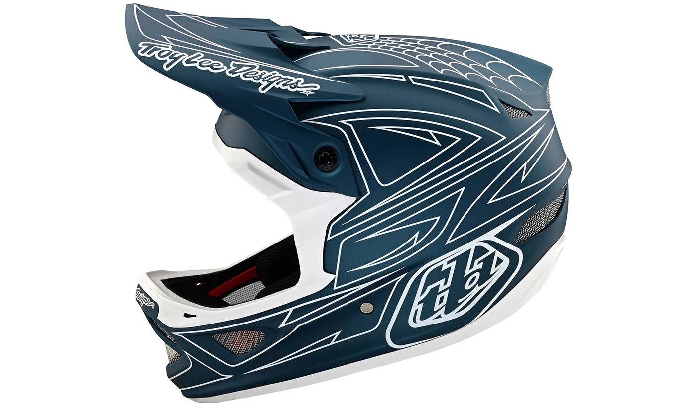 Вело шлем TLD D3 FIBERLITE размер L (58-59 см) SpiderStripe Blue 7 Вело шлем TLD D3 FIBERLITE размер L (58-59 см) SpiderStripe Blue 7