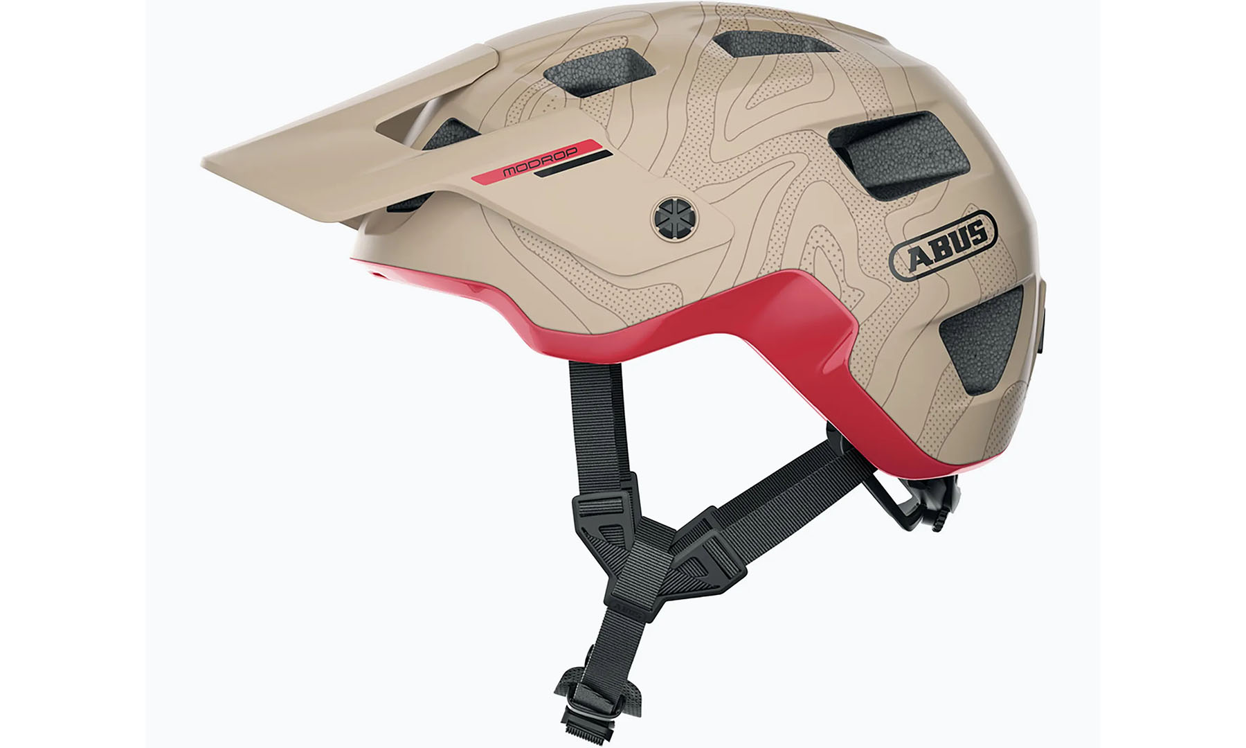 Велошолом спортивний ABUS MODROP Dusky Camel, розмір M (54-58 см) 3 Велошолом спортивний ABUS MODROP Dusky Camel, розмір M (54-58 см) 3