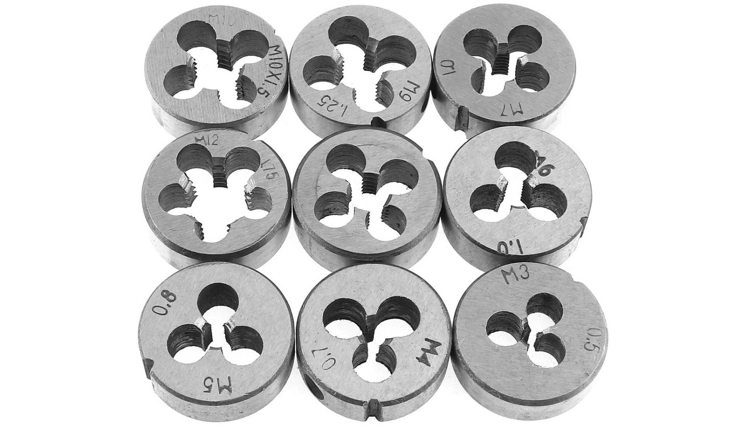 Набір мітчиків та плашок Jeux 20шт M3-M12 в кейсі 3 Набір мітчиків та плашок Jeux 20шт M3-M12 в кейсі 3