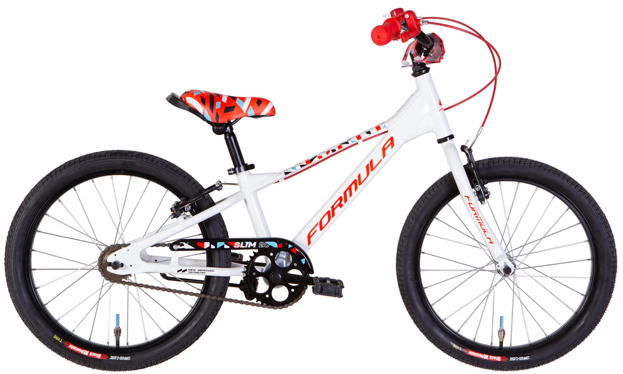 Велосипед Formula Kid SLIM BH 20", размер XXS, рама-10", год 2026, белый с красным 