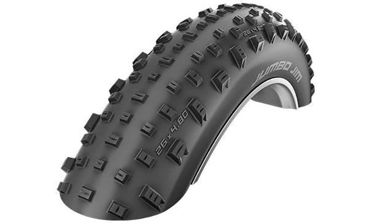 Фотография Покрышка Schwalbe 26x4.40 (110-559) JUMBO JIM EVO, LiteSkin, Folding B/B-SK HS466 PSC 127EPI EK black