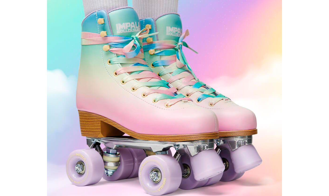 Ролики квады Impala PASTEL FADE размер 41 Розово-голубой 15