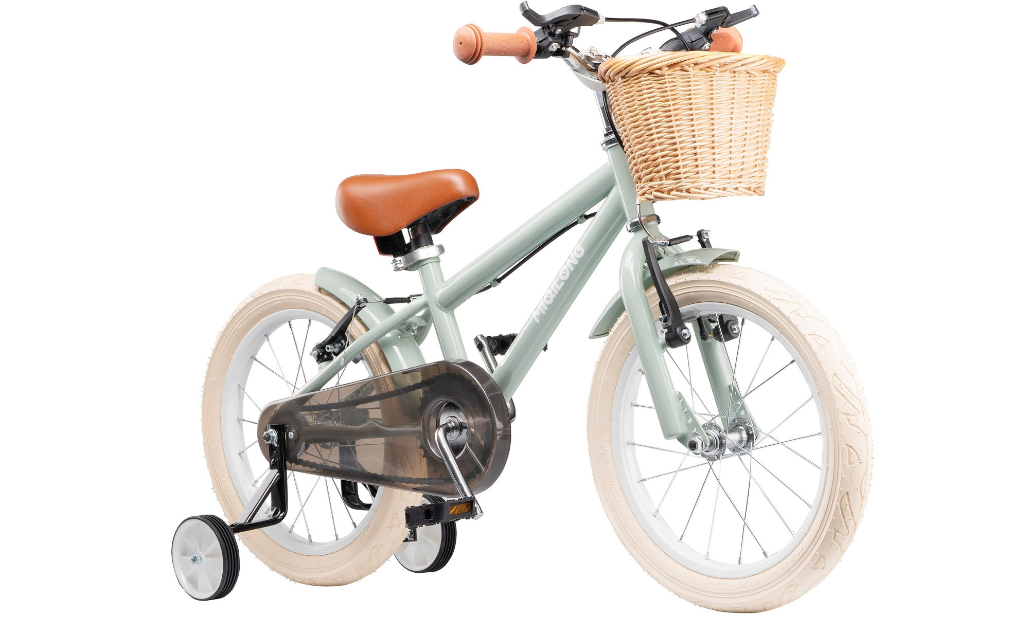 Детский велосипед Miqilong RM 16", One size, 2025, оливковый 