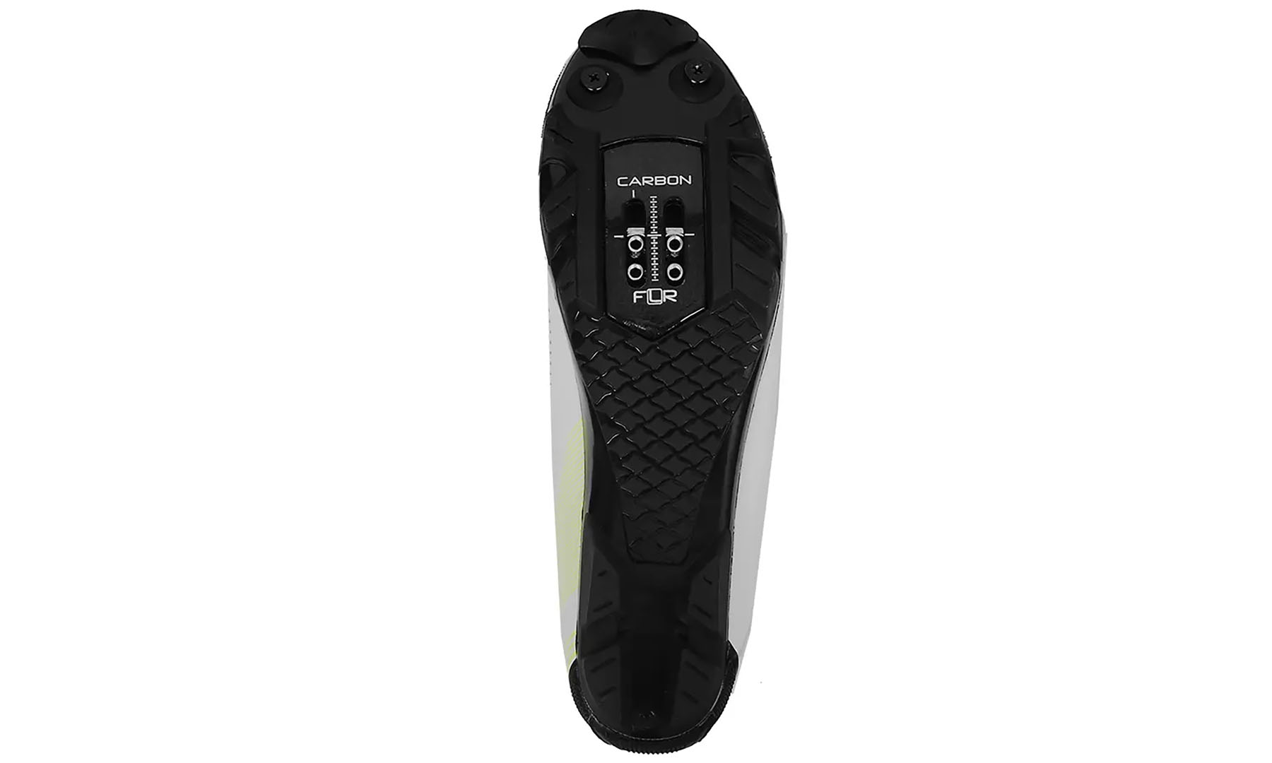 Велосипедные туфли МТБ FLR F-75 (с носками Elite) белый/неон желтый, размер 39 4