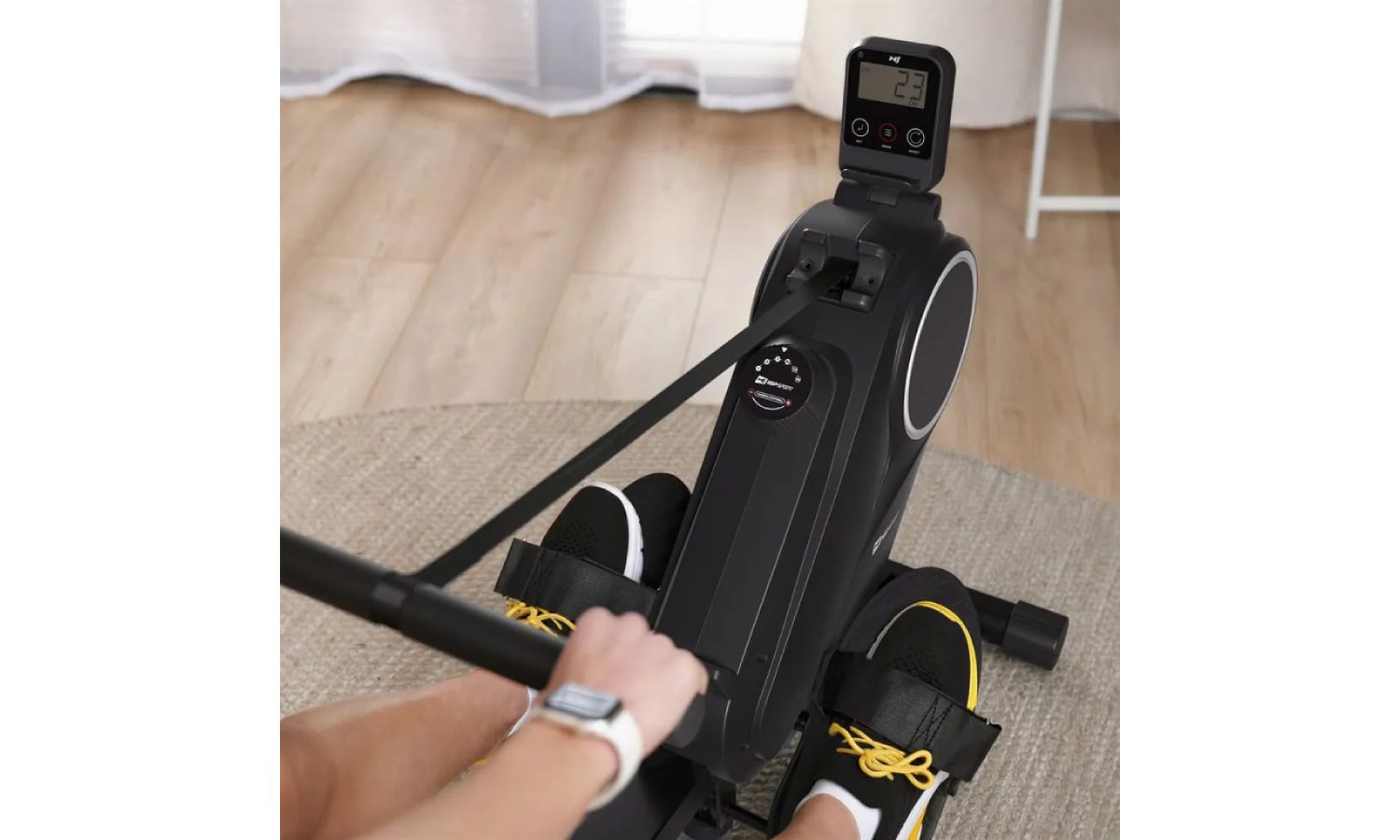 Гребной тренажер Hop-Sport HS-055R Creek магнитный черный 2 Гребной тренажер Hop-Sport HS-055R Creek магнитный черный 2