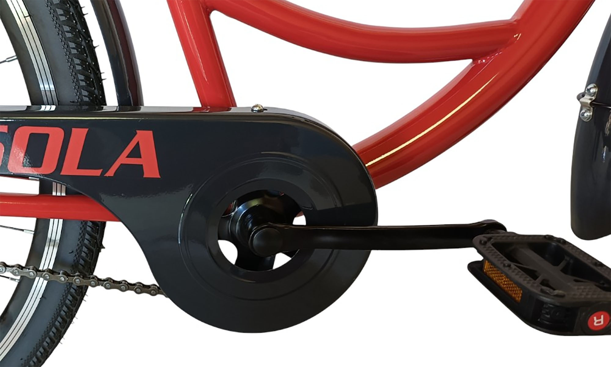 Велосипед SPARK CITY SOLA 28", размер M, рама - 18", год 2026, красно-черный 2