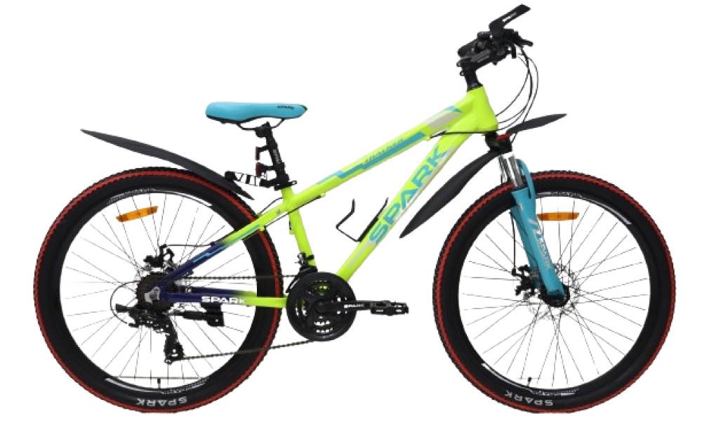 Фотографія Велосипед SPARK TRACKER 26" размер XS рама 13'' 2024 Желто-синий